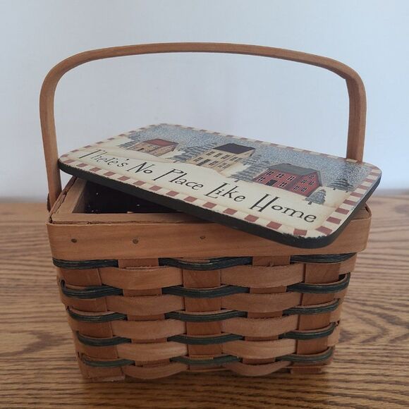 Vintage Crazy Mountain Basket There's No Place Like Home Artist Angela Anderson - Picture 7 of 16